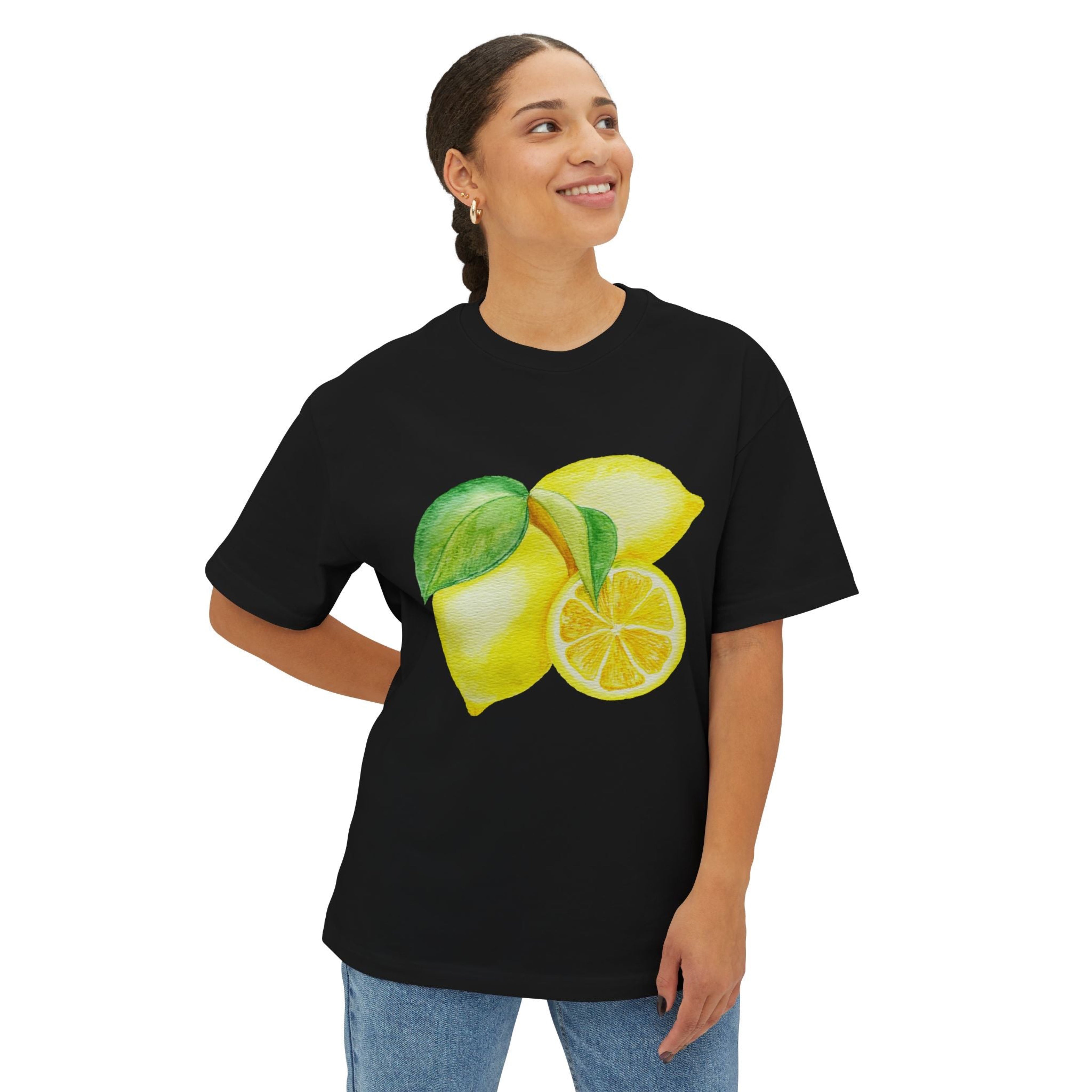 Lemon Watercolor Tee — Zesty Bright Citrus Graphic T-Shirt