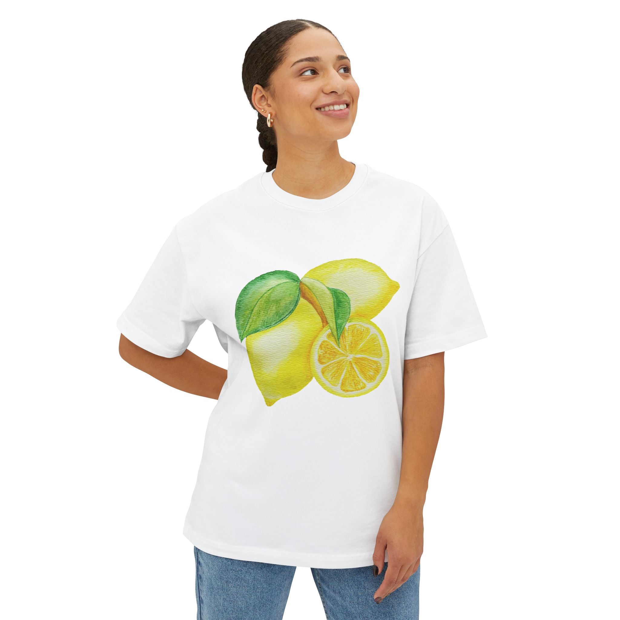 Lemon Watercolor Tee — Zesty Bright Citrus Graphic T-Shirt
