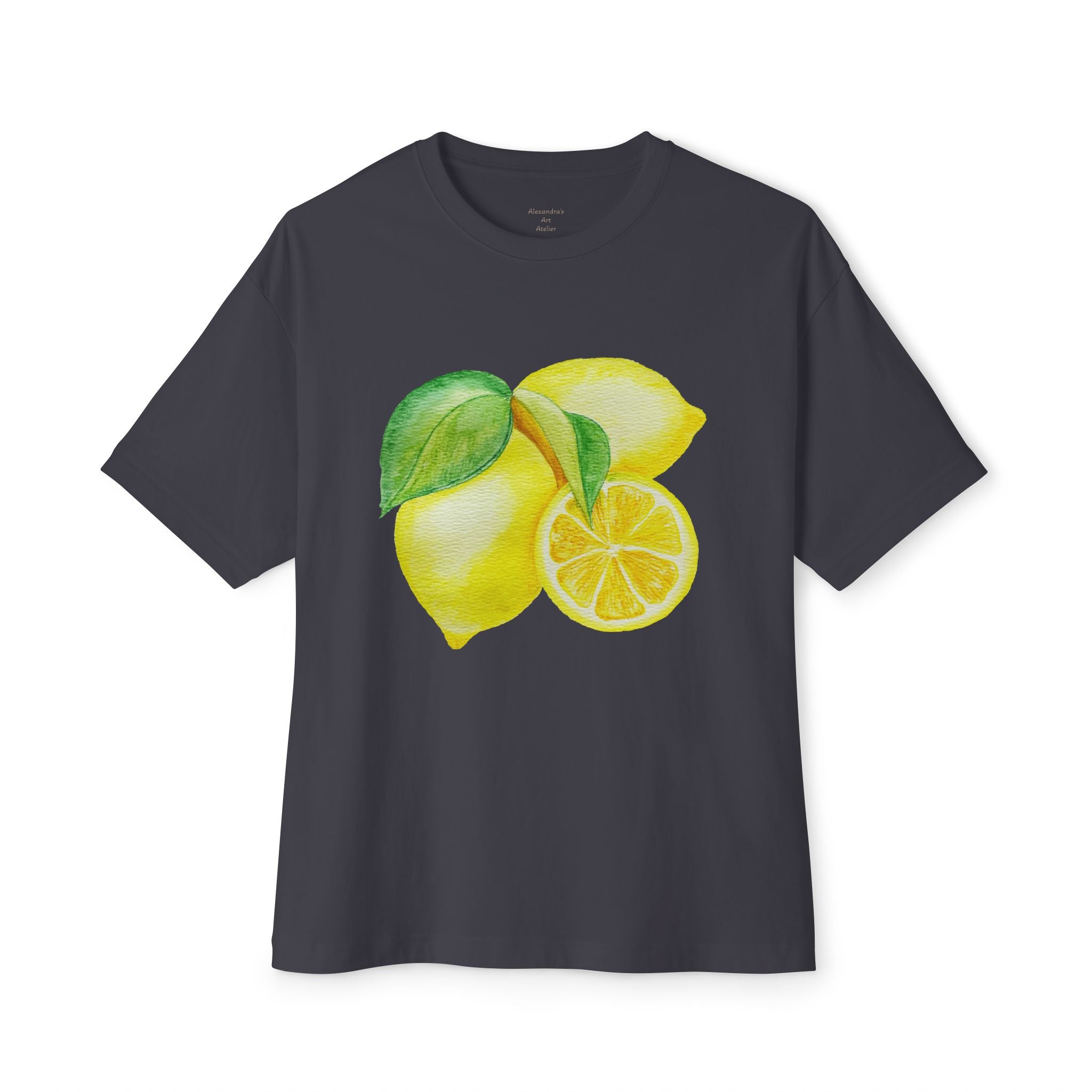 Lemon Watercolor Tee — Zesty Bright Citrus Graphic T-Shirt