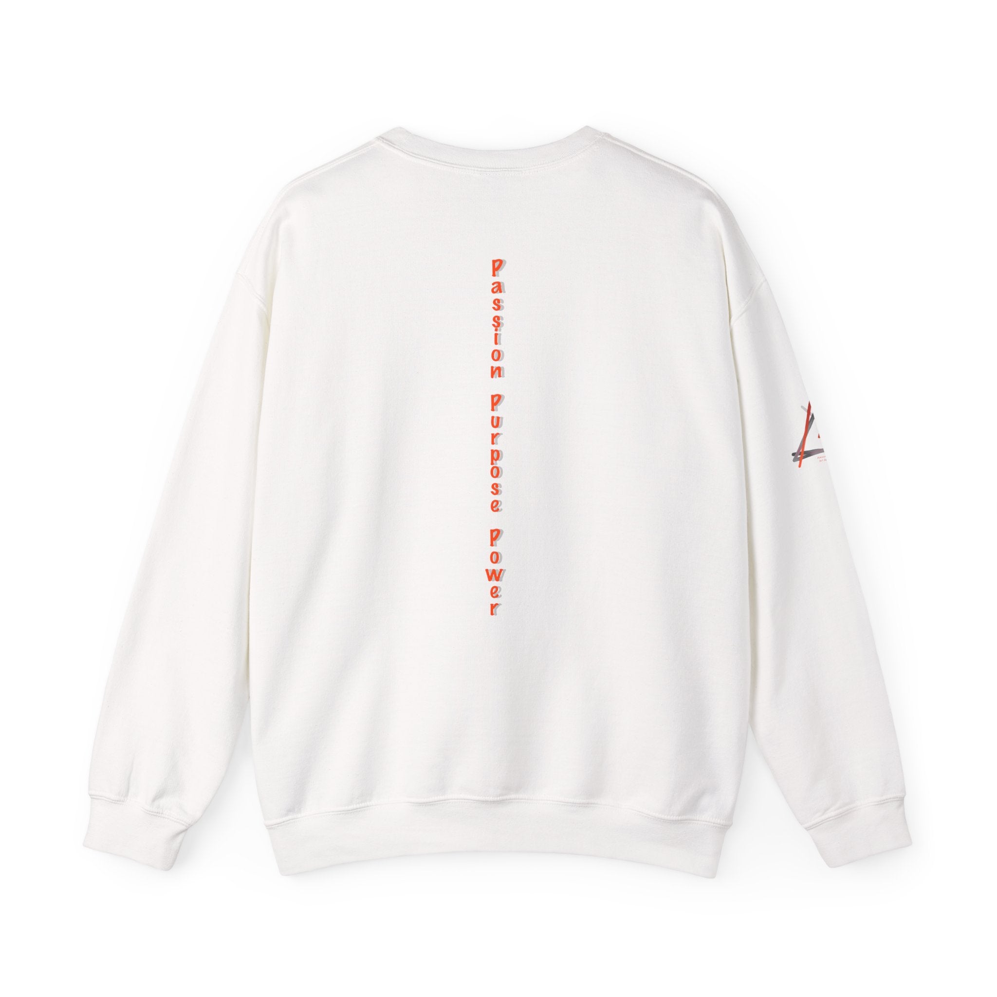 Unisex Handpainted Citrus Heart Crewneck Sweatshirt