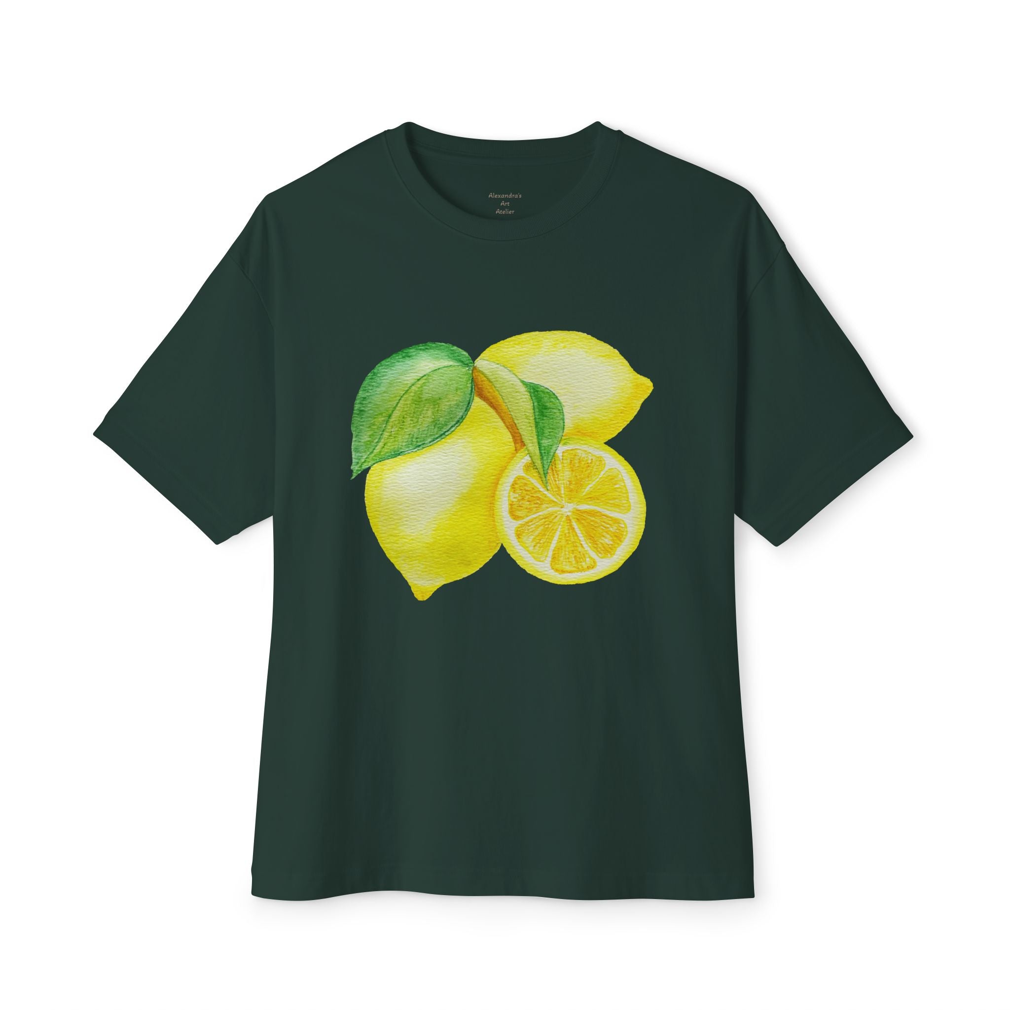 Lemon Watercolor Tee — Zesty Bright Citrus Graphic T-Shirt