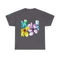 Watercolor Floral Art T-Shirt — Bright Real Flower Painting Tee