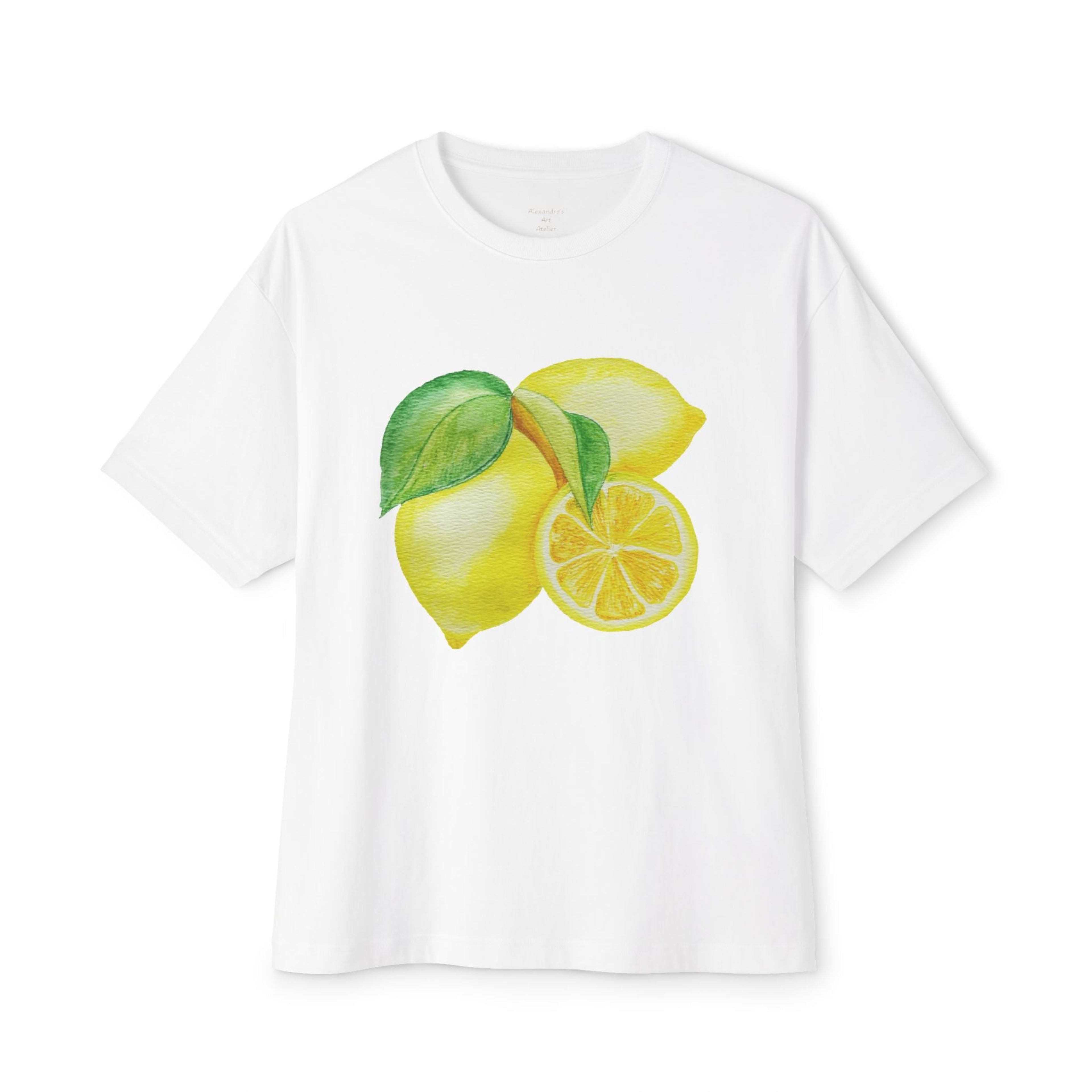 Lemon Watercolor Tee — Zesty Bright Citrus Graphic T-Shirt
