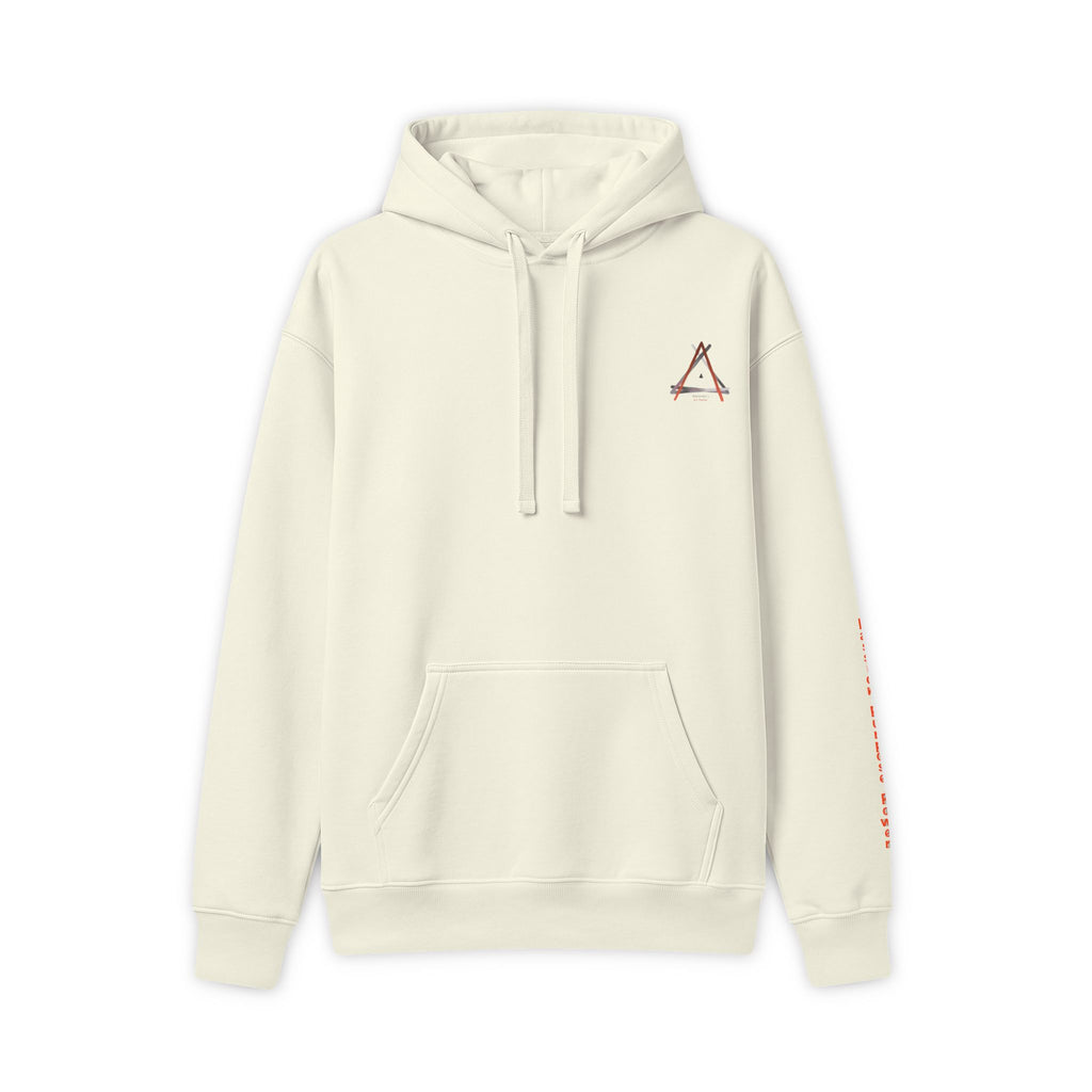 Heart Citrus Hoodie — Watercolor Fruit Graphic Hooded Sweatshirt