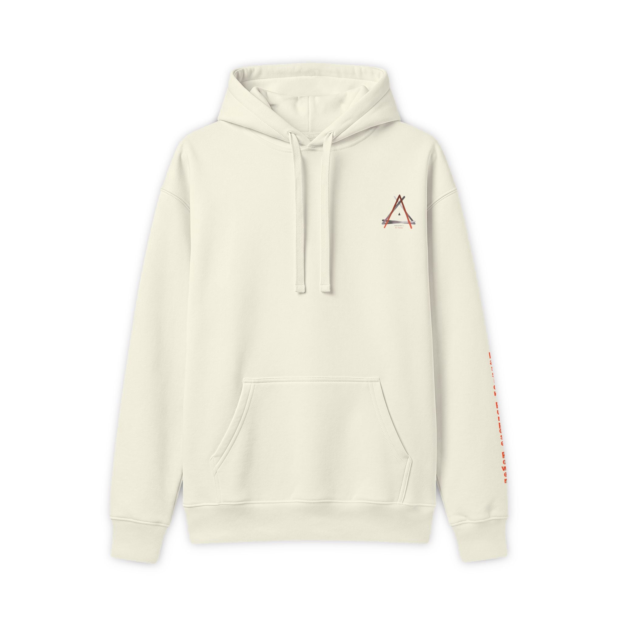 Heart Citrus Hoodie — Watercolor Fruit Graphic Hooded Sweatshirt